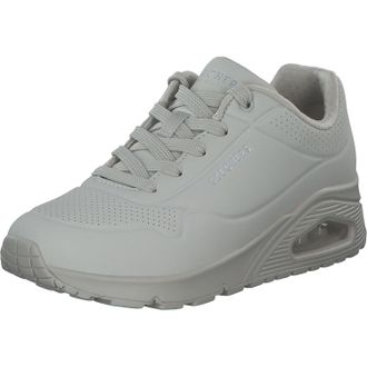 Skechers Womens Uno Stand on Air Sneaker, Off White Durabuck, 2.5 UK