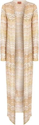 Missoni Cardigan lungo aperto - Dames - Maxi kleedjes - Beige - XS - Kleedjes