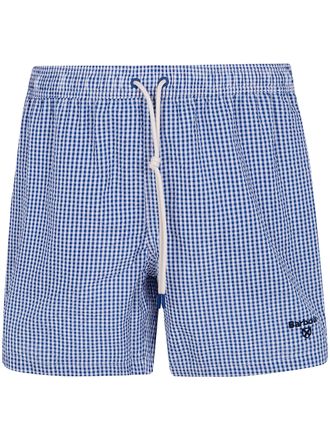 Barbour Gingham Seersucker Swim Short