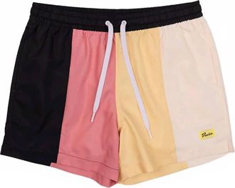 Duvin Design Co. Mens Panels Swim Shorts In Pink