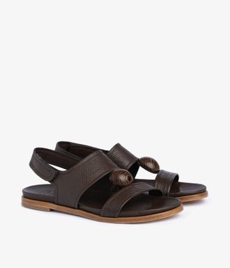 Pedro Garcia Brown leather slingback sandal | Janica | Fall-winter 26 |