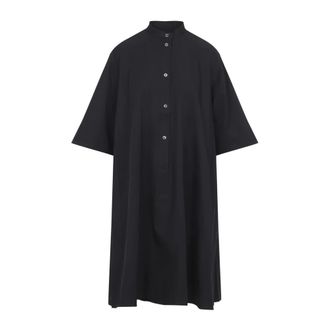 STUDIO NICHOLSON Shirt Dresses, female, Black, S, Womens Dresses Clothing Ss26