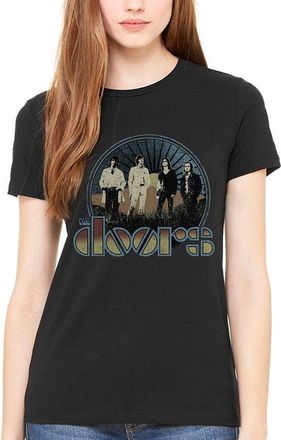 AWDIP Official The Doors Vintage Field Womens T-Shirt Black
