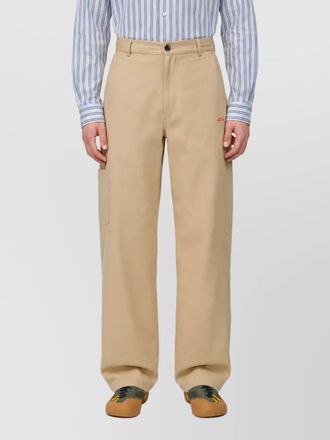 Loewe cotton mid-rise straight-leg trousers