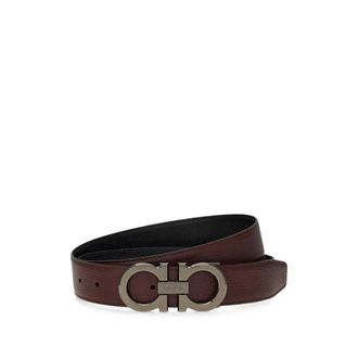 Ferragamo Reversible And Adjustable Gancini Belt