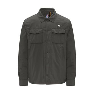K-Way Umbert Plain Warm - Heren - Zomerjassen - Groen - L - Leer - Jassen