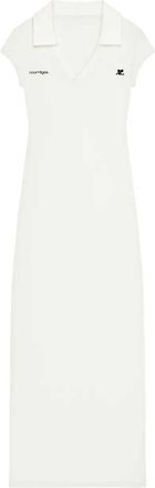 Courr&egrave;ges Langes Courreges-Kleid mit Logo