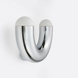 La Redoute Interieurs Wandlamp in chroomijzer en opaline, Quillo