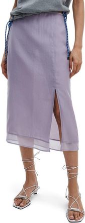 Rag & Bone Suki Midi Skirt in Lilac at Nordstrom, Size 12