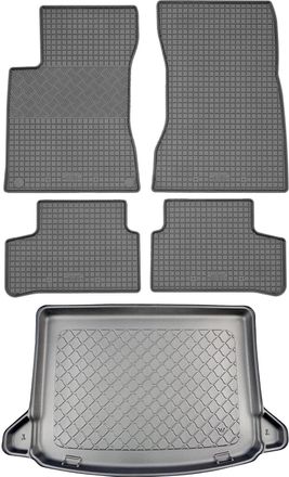 OEM Juego De Alfombrillas De Goma Para Coche Y Maletero Para Mercedes Clase A W177 250e Hatchback (5 Puertas) A Partir De Agosto De 2019