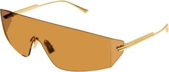 Bottega Veneta Stijlvolle Leren Schoudertas - unisex - Zonnebrillen - Geel - ONE Size - Accessoires
