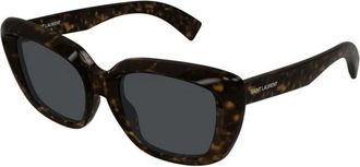Saint Laurent SL 857 002 Zonnebrillen - Dames - Zonnebrillen - Bruin - 53 MM - Accessoires
