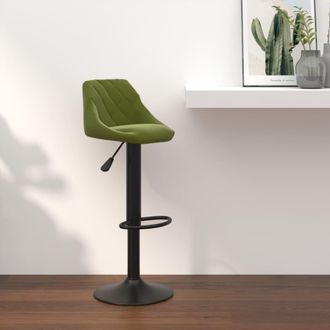 vidaXL Taburete De Cocina De Terciopelo Verde Claro Vidaxl