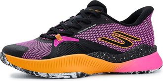 Skechers Tennis Shoe Hands Free Slip-ins Skechers State Champ Sneaker Womens Running Shoes Black/Pink : 8.5 B - Medium, Rubber