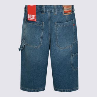 Diesel Mens Shorts Light Blue _100 % Co