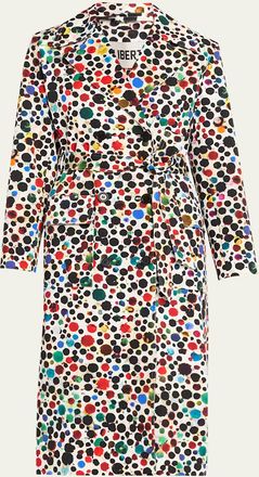 Libertine - Libertine Orpheus Spotted Belted Long Trench Coat