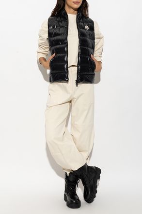Moncler Quilted Vest Ghany, Womens, Black