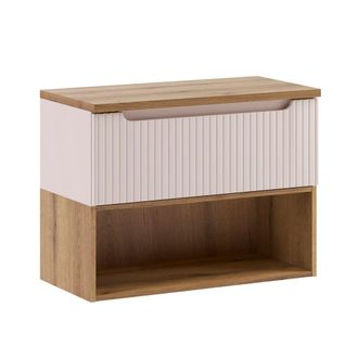 Petits Meubles Mueble bajo cashmere y madera 80cm paneles laminados cachemira
