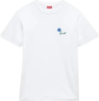 Kenzo Tulip T-Shirt - Heren - T-shirts - Wit - S - Leer - Tops