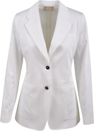 Drumohr Lg 397Ggt Jacket - Dames - Blazers - Wit - XS - Katoen - Jassen
