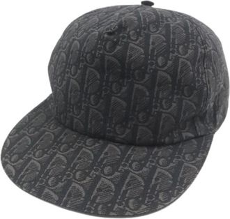 Dior Pre-owned Cotton hats - Heren - Vintage Accessoires - Grijs - ONE Size - Katoen - Vintage