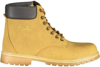 Fila Heldergele veterschoenen met contrast - Heren - Veterlaarzen - Geel - 41 EU - Polyester - Schoenen