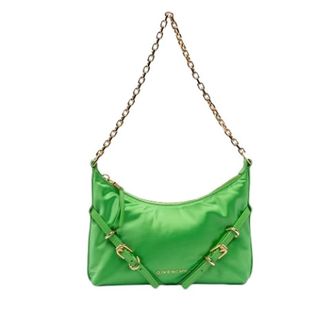 Givenchy Pre-owned The Voyou Party Crossbody Tas - Dames - Vintage Schoudertas - Groen - ONE Size - Leer - Vintage