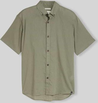 Tom Tailor Denim Relaxed Fit Freizeithemd aus Leinen-Baumwoll-Mix in Mint, Gr&ouml;&szlig;e XXL