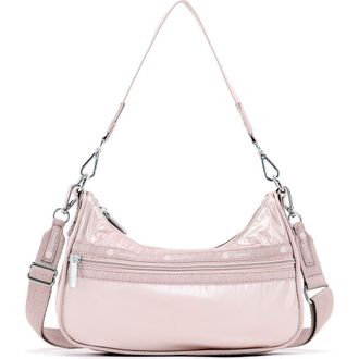 LeSportsac Small Shine Nylon Shoulder Bag in Rose Gold Shine at Nordstrom Rack