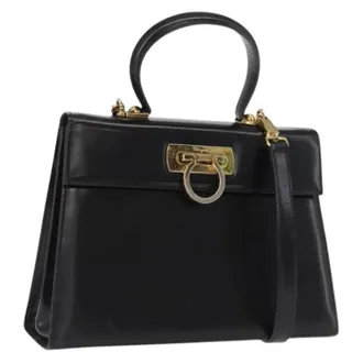 Ferragamo Pre-owned Handbags, female, Black, Size: ONE SIZE Pre-owned Handbag