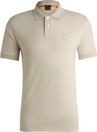 HUGO BOSS Heren Passenger Box Logo Polo Shirt (Lichtbeige)