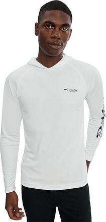 Columbia Terminal Tackletm Hoodie Mens Sweatshirt White/Nightshade Logo : XS, Polyester