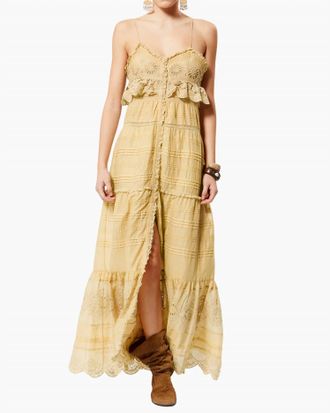 Isabel Marant Paule Dress In Light Ochre