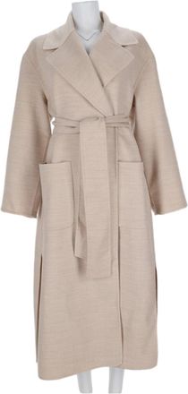 Fabiana Filippi Knee-Length Relaxed Fit Belted Wool Coat