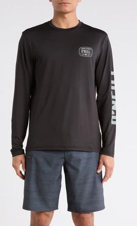 O'Neill TRVLR UPF Wordmark Long Sleeve T-Shirt in Black at Nordstrom Rack, Size Xx-Large