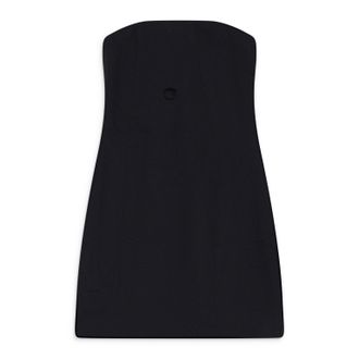 Coperni BLACK BUSTIER WITH CUTOUT DETAIL DRESS