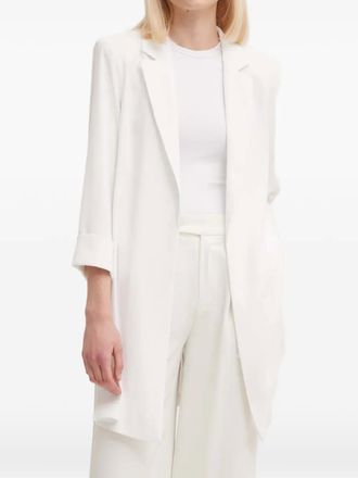 Joseph Ribkoff classic collar cuffed sleeves top - Black