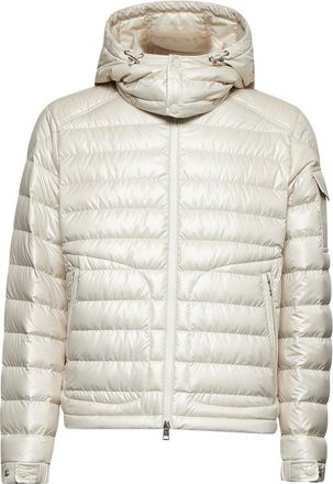Moncler Lauros Logo Patch Zip-up Hooded Jacket