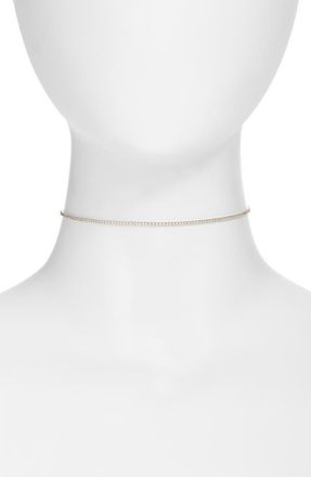 SHYMI Celine Tennis Choker Necklace in Silver at Nordstrom