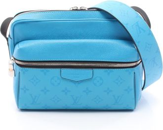 Louis Vuitton Blue Coated Canvas Shoulder Bag (Pre-Owned)