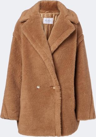 Max Mara Teddy Bear camel hair and silk peacoat