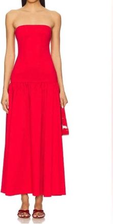 Alice & Olivia Oriana Maxi Dress In Red