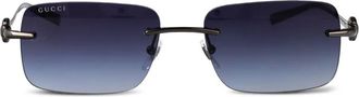 Gucci Occhiali da sole squadrati - Grigio