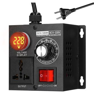 OEM Regulador De Voltaje Ajustable Ac 220v 5000w Controlador De Velocidad De Motor Controlador De Ventilador -crezuo