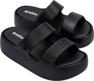 Melissa Free Line Platform Slide Sandal in Black at Nordstrom, Size 10