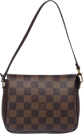 Louis Vuitton Trousse Makeup Brown Canvas Clutch Bag (Pre-Owned)
