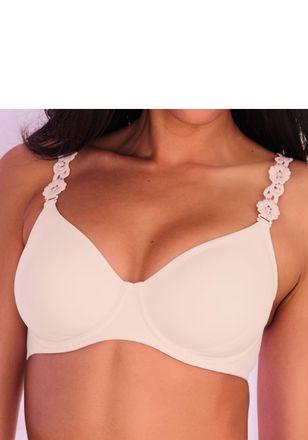 Lascana T-Shirt-BH LASCANA, Damen, Gr. 100, Cup E, rosa (ros&eacute;), Microtouch, Obermaterial: 82% Polyamid (TACTEL), 18% Elasthan (LYCRA), BHs T-Shirt-BH, mit 3 T