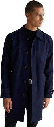 Liu Jo Belted Coat - Heren - Jas met riem - Blauw - 2XL - Polyester - Jassen