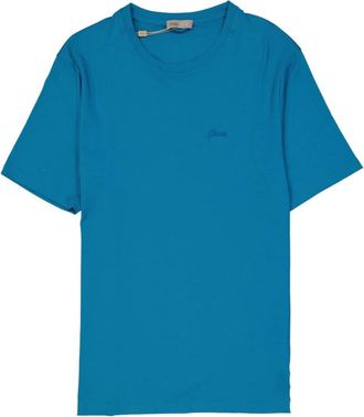 Herno Compact Jersey T-shirt - Heren - T-shirts - Blauw - L - Katoen - Tops