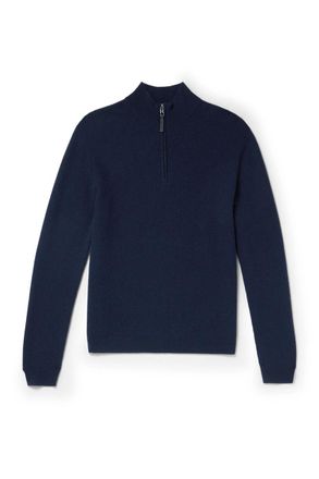 Bogner Derek-1 Virgin Wool and Cashmere-Blend Half-Zip Ski Midlayer